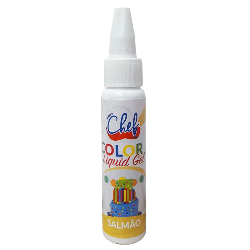 Corante Líquido Gel Salmão 25g - Iceberg Chef