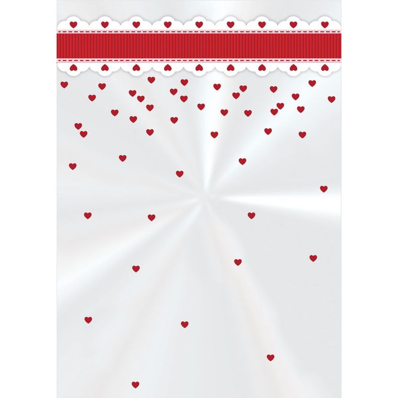 Saco Poli Cute Heart 11x19cm c/50 - Cromus