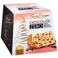 Panettone Gotas de Chocolate Zero Açúcar 400g - Santa Edwiges