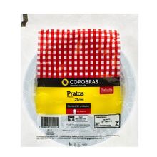 Prato Plástico Branco 21cm c/10 - Copobrás