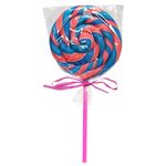 Pirulito Psicodélico Azul Rosa 9cm - Arte e Cor