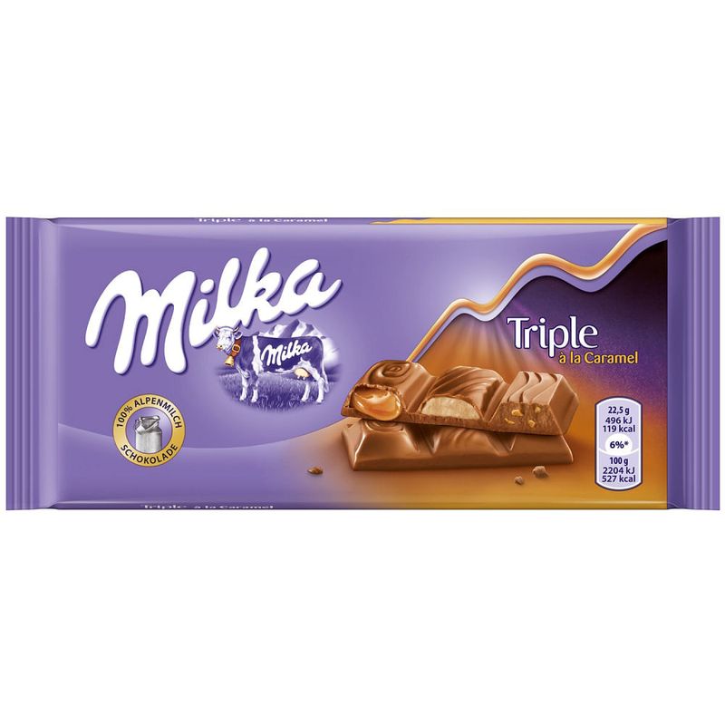 Tablete de Chocolate Triple Caramel 90g - Milka