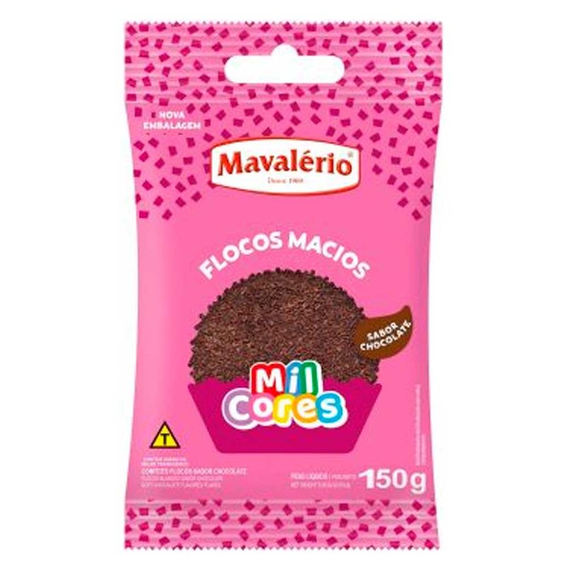 Flocos de Chocolate Macio Mil Cores 150g - Mavalério