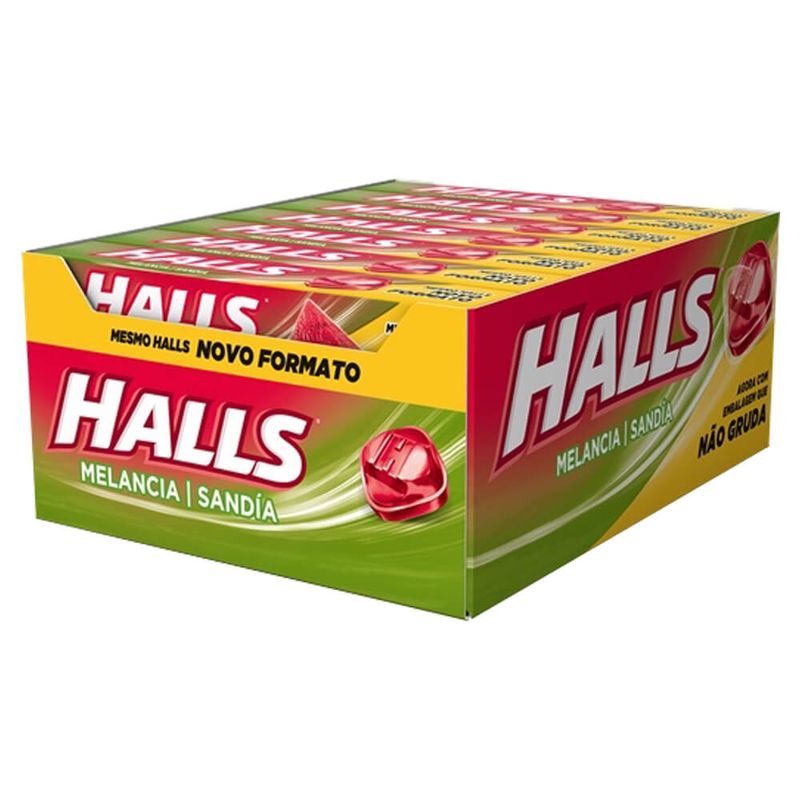 Drops Halls Melancia Novo Formato c/21 - Adams