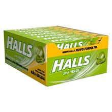 Drops Halls Uva Verde Novo Formato c/21 - Adams