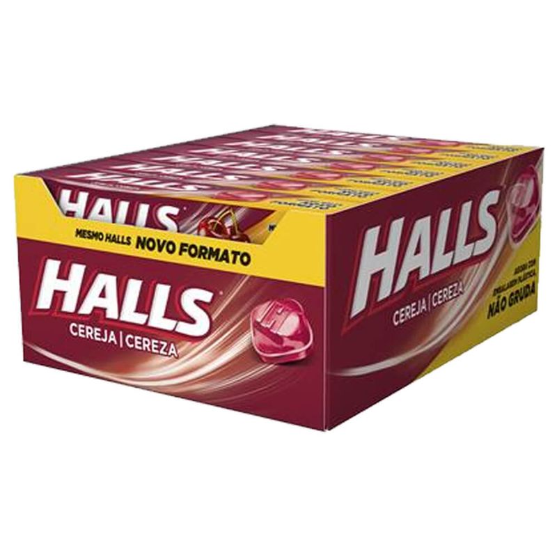 Drops Halls Cereja Novo Formato c/21 - Adams