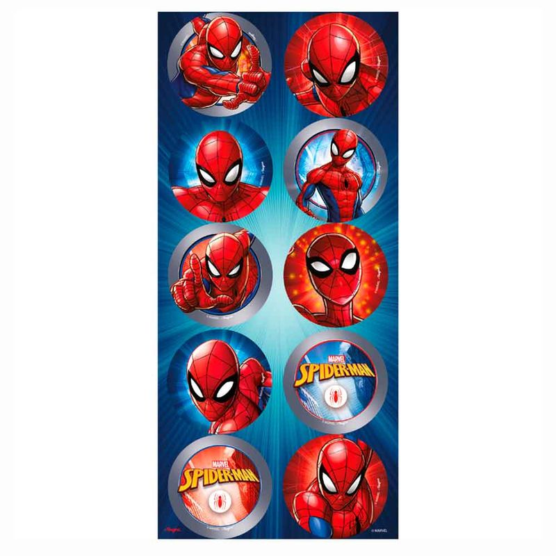 Spider Animação Adesivo Redondo C/30  - Regina