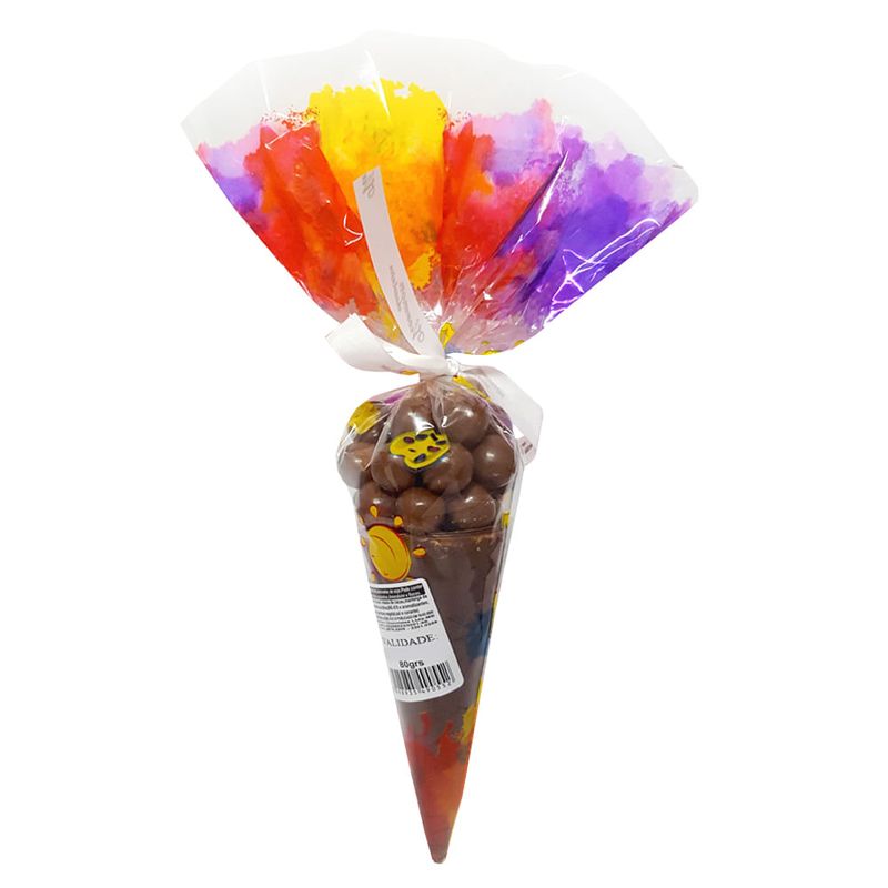 Cone Ball Casquinha Chocolate ao Leite Crocante 80g - Viermon