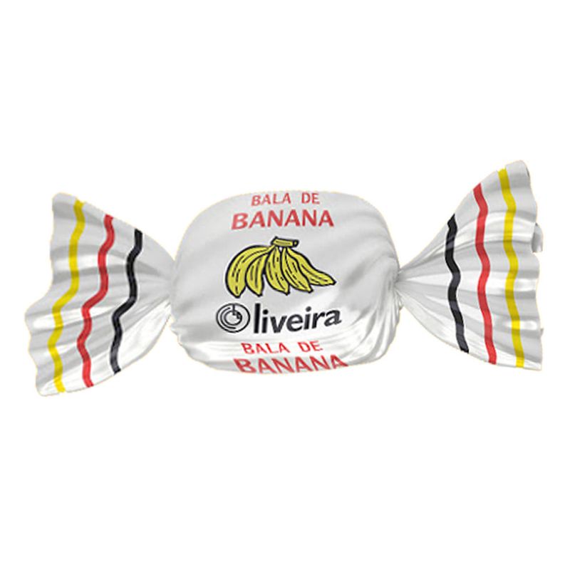 Kit 5 Balas Banana 500g - Oliveira
