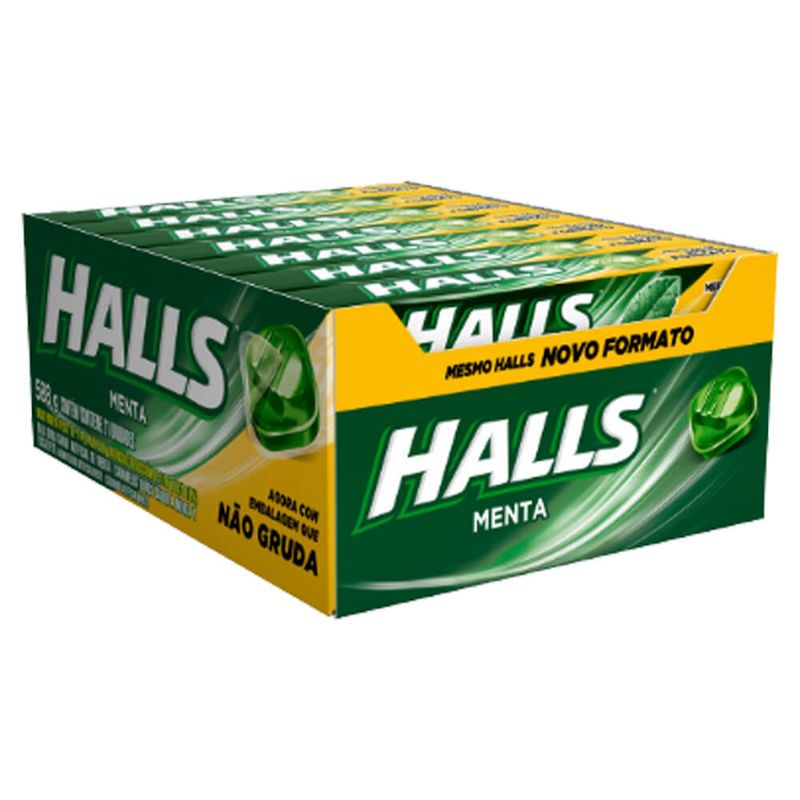 Drops Halls Menta Novo Formato c/21 - Adams