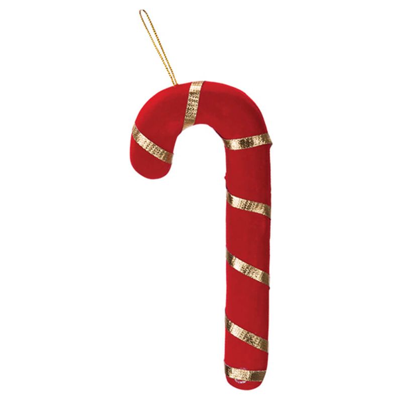 Enfeite de Natal Bengala Listrada Pequena Un - Art Christmas