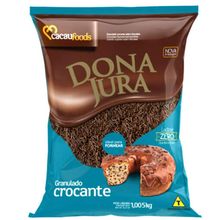 Granulado Crocante sabor chocolate 1,005kg - Dona Jura