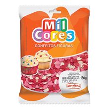 Confeito Figura Coração Mil Cores 150g - Mavalério