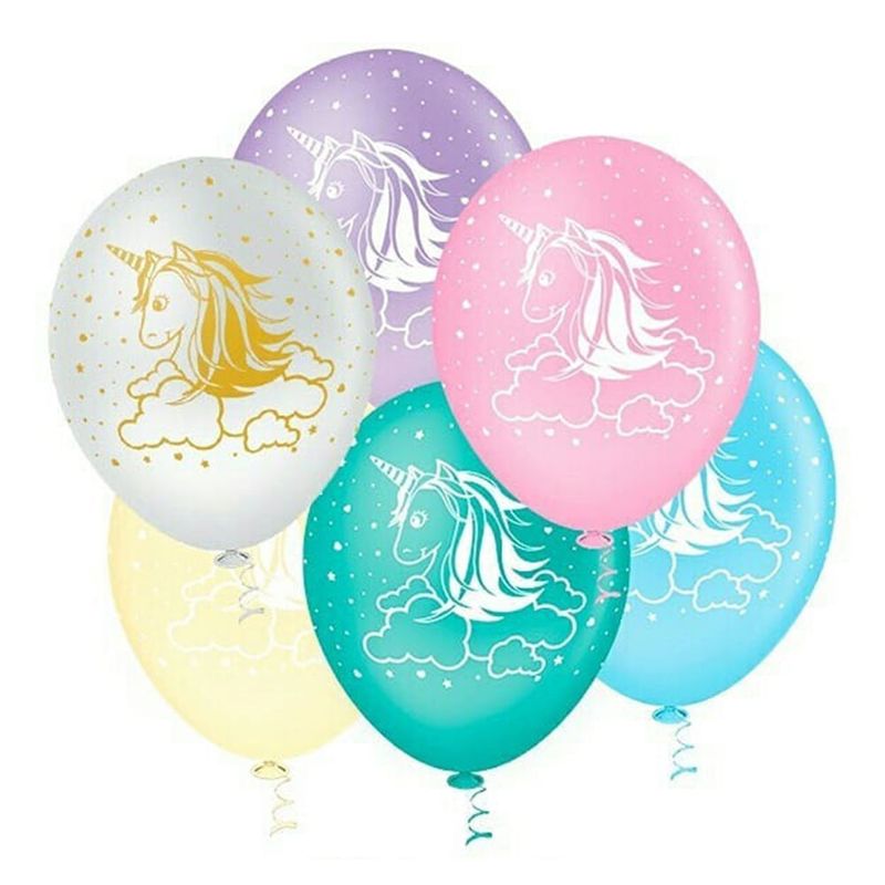 Balão Decorado Unicórnio Tamanho 10 c/25 - Pic Pic