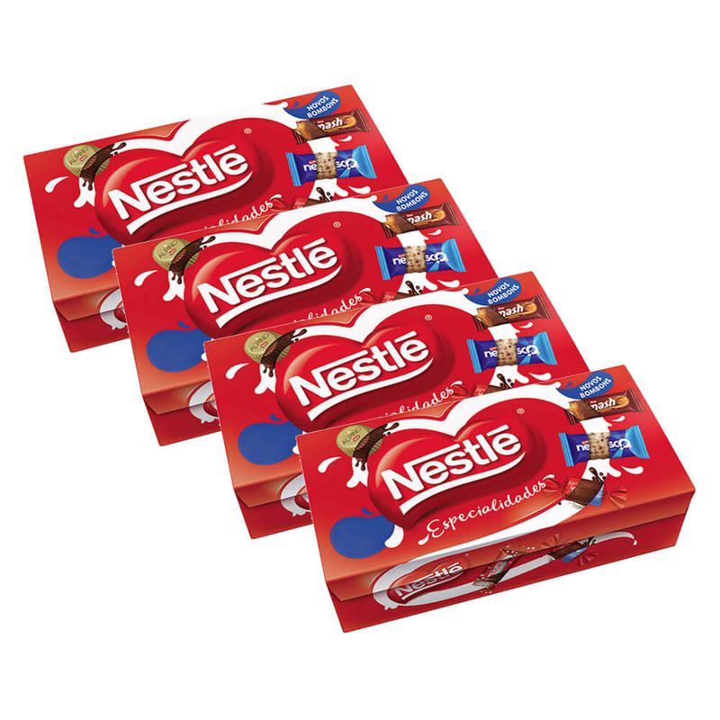 Kit 4 Caixas Bombons Sortidos Especialidades 251g - Nestlé
