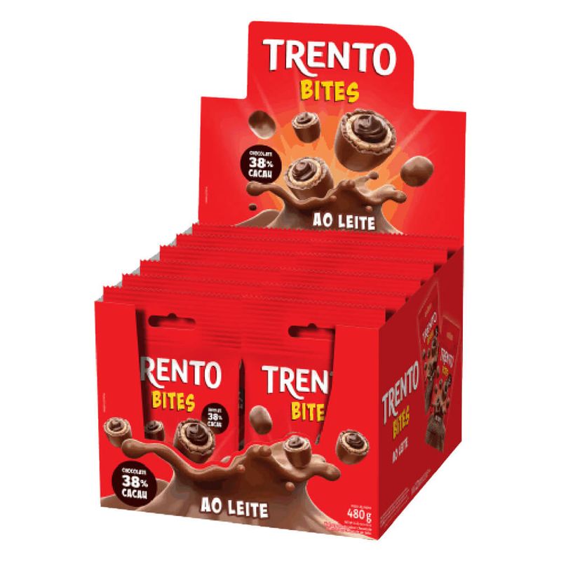 Chocolate Trento Bites Ao Leite c/12 - Peccin
