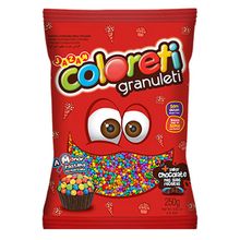 Confeito Chocolate Coloreti Granuleti 250g - Jazam
