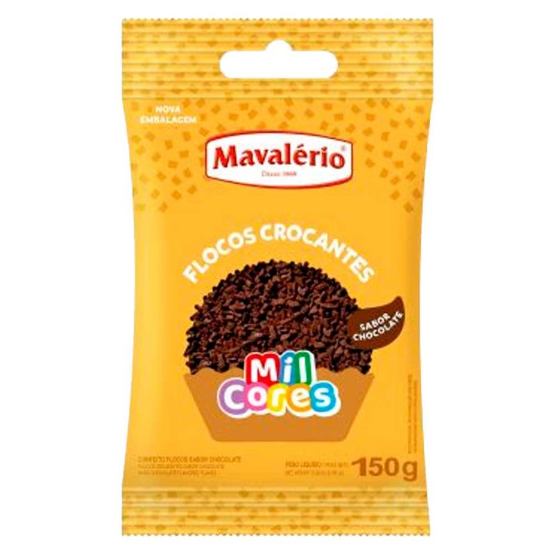 Flocos de Chocolate Crocante Mil Cores 150g - Mavalério