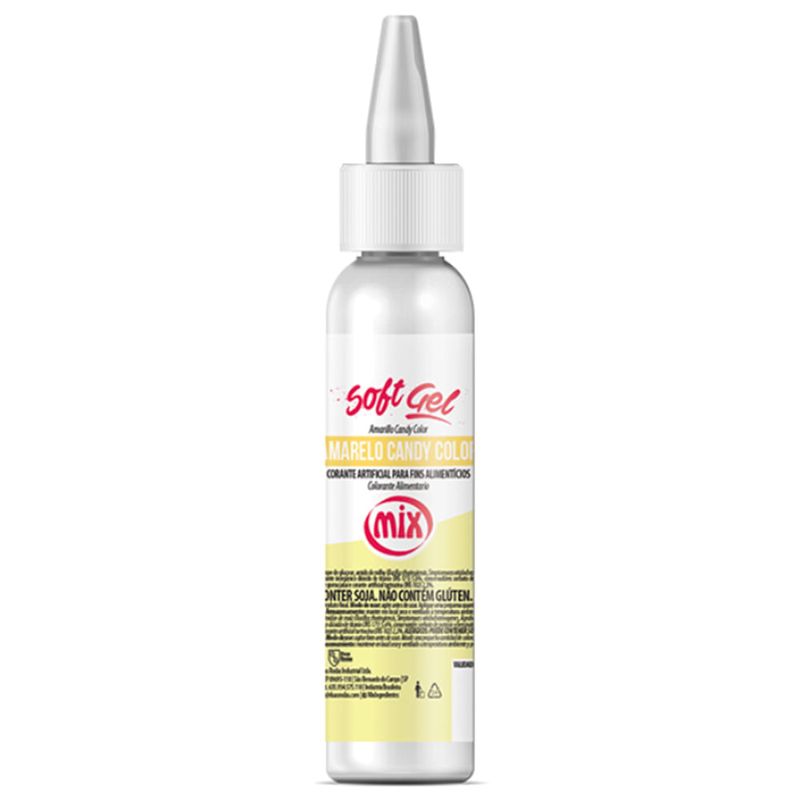 Corante Soft Gel Amarelo Candy 25g - Mix