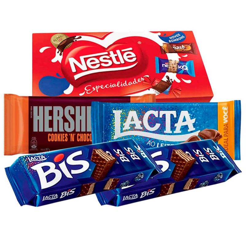 Kit Presente 1 - Chocolates Ao Leite