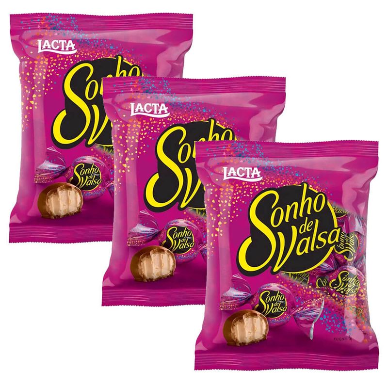 Kit 3 Sonho de Valsa 1kg - Lacta