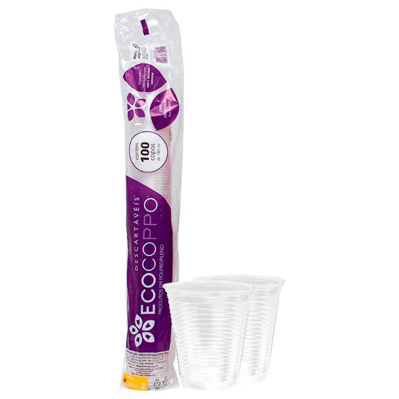 Copo Transparente 180ml c/2500 - Ecocoppo