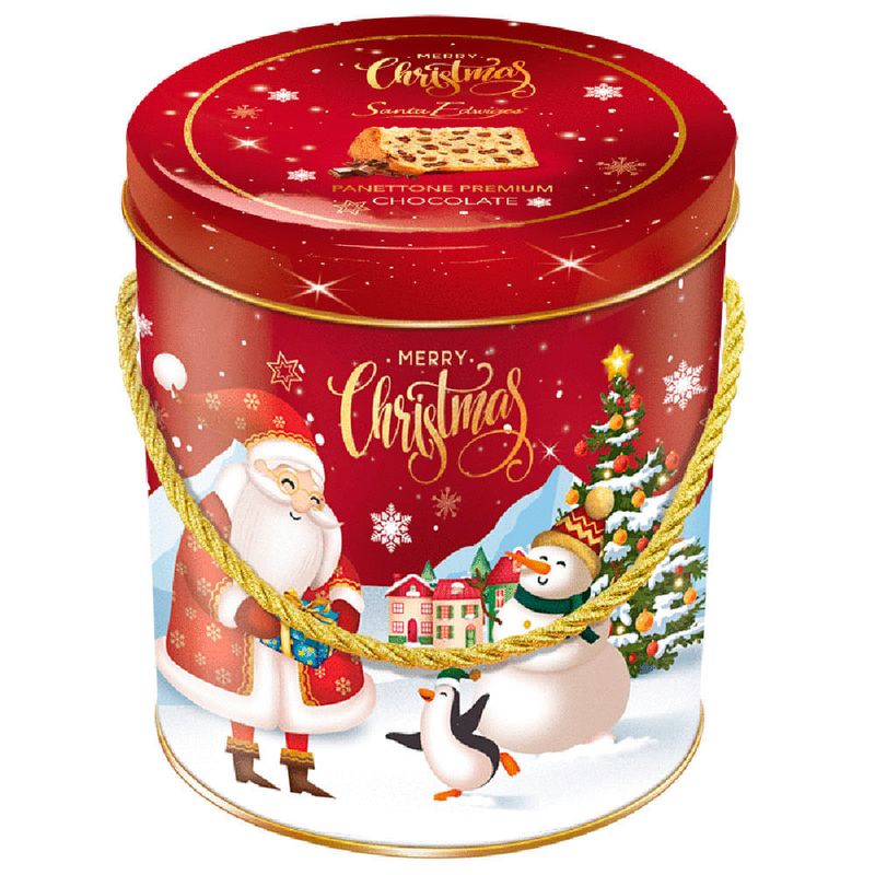 Panettone Gotas de Chocolate Lata 400g - Santa Edwiges