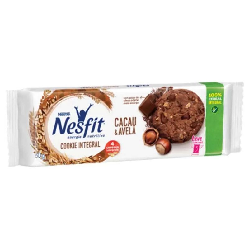 Cookie Nesfit Integral Cacau e Avelã 60g - Nestlé