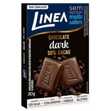 Chocolate Dark 50% Zero Açúcar 30g - Linea