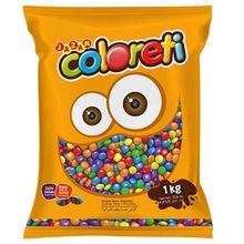Mini Confeito Chocolate Coloreti 1,01kg - Jazam
