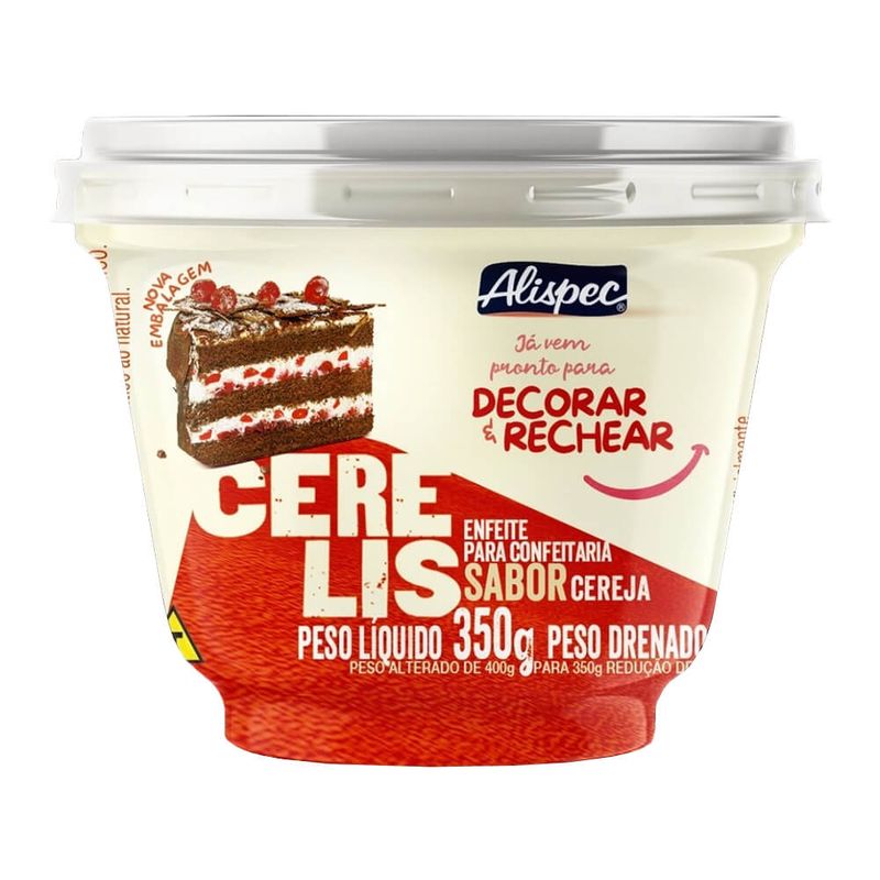 Confeito Sabor Cereja em Calda Cerelis 350g - Alispec
