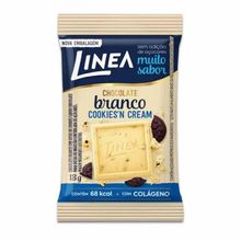 Mini Tablete de Chocolate Zero Branco Cookies n Cream 13g - Linea