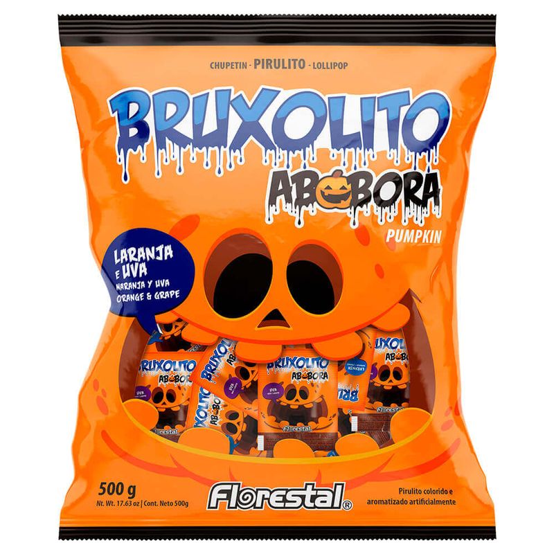 Pirulito Bruxolito Abóbora 500g - Florestal