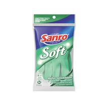 SANRO LUVA BORRACHA PAR SOFT VERDE M