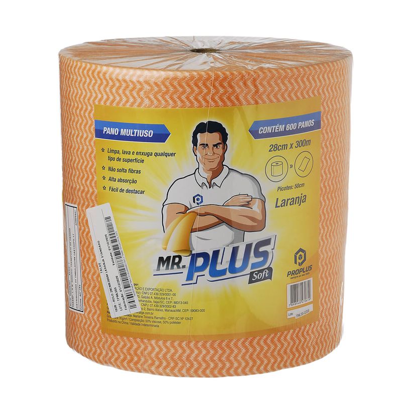 LIMPEZA PANO MR.PLUS SOFT LJ 35GR 28X300MT