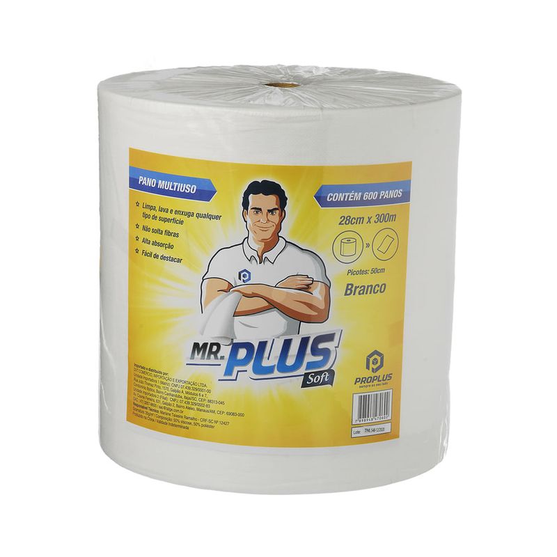 LIMPEZA PANO MR.PLUS SOFT BR 35GR 28X300MT
