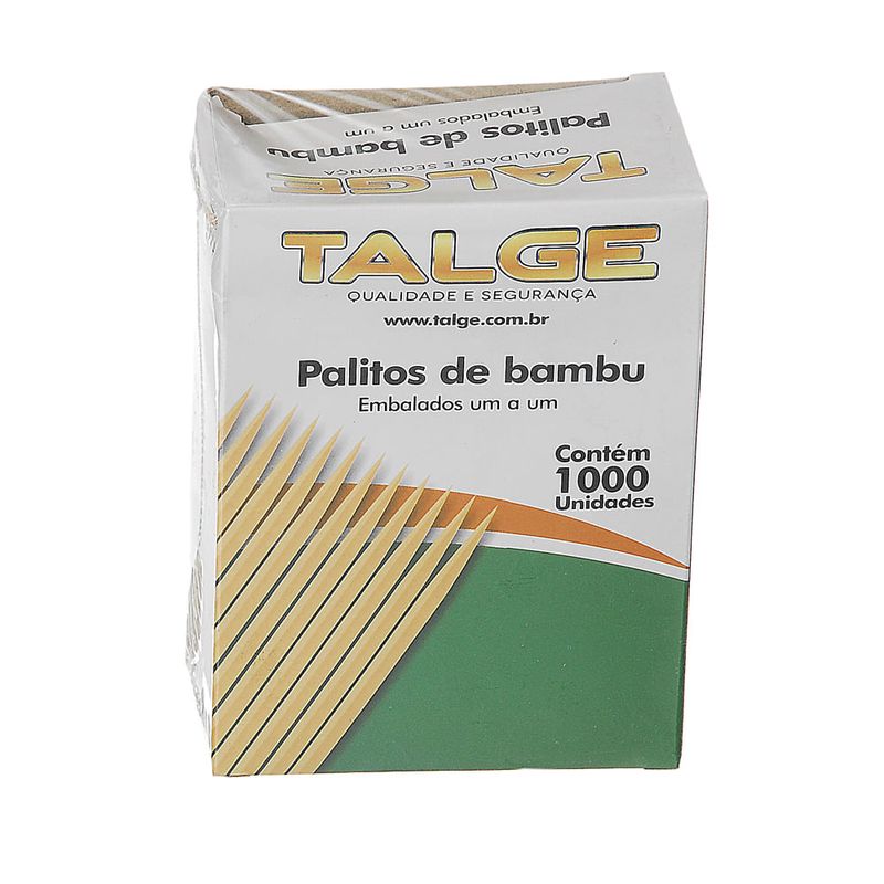 TALGE PALITO DENTE SACHE BAMBU(PLAST)C/1000