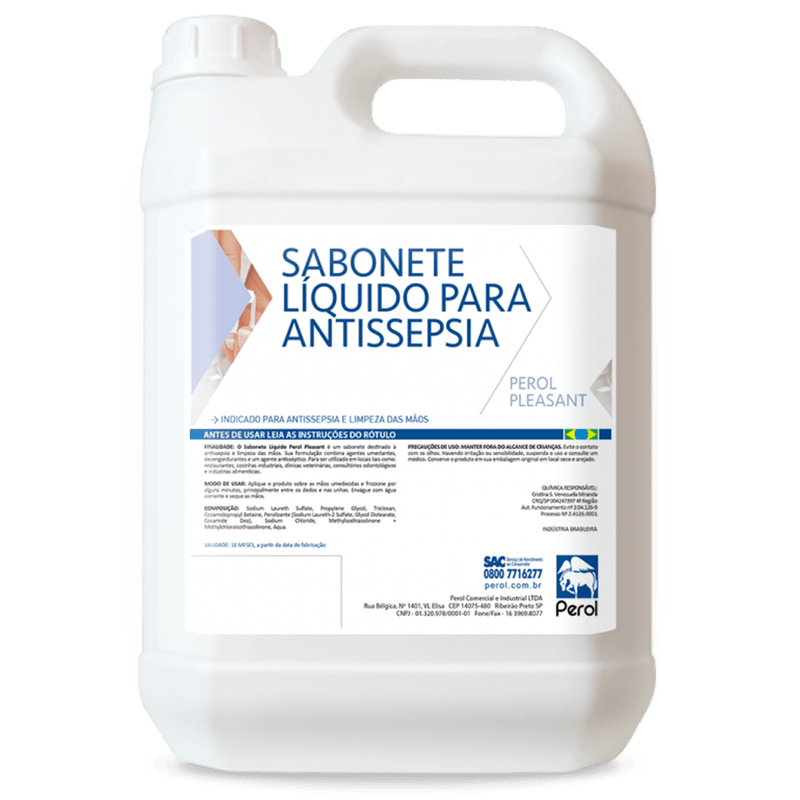 PEROL SABONETE ANTI-SEPTICO PLEASANT 5LT