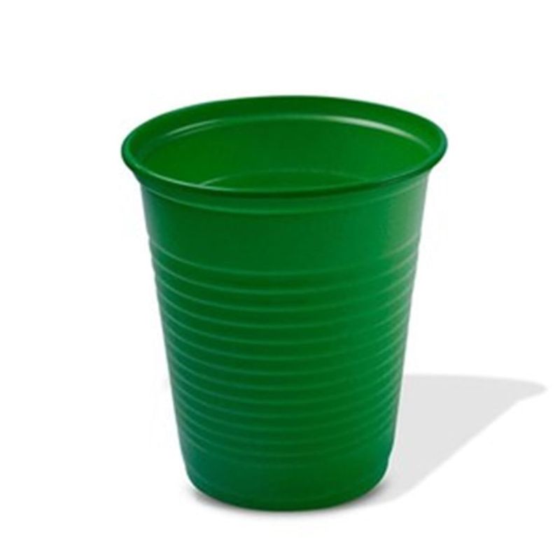 TRIK TRIK COPO 200ML VERDE ESCURO PS C/40X50