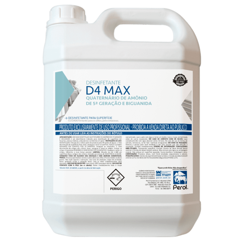 PEROL DESINFETANTE D04 MAX HOSPITALAR C/5LT