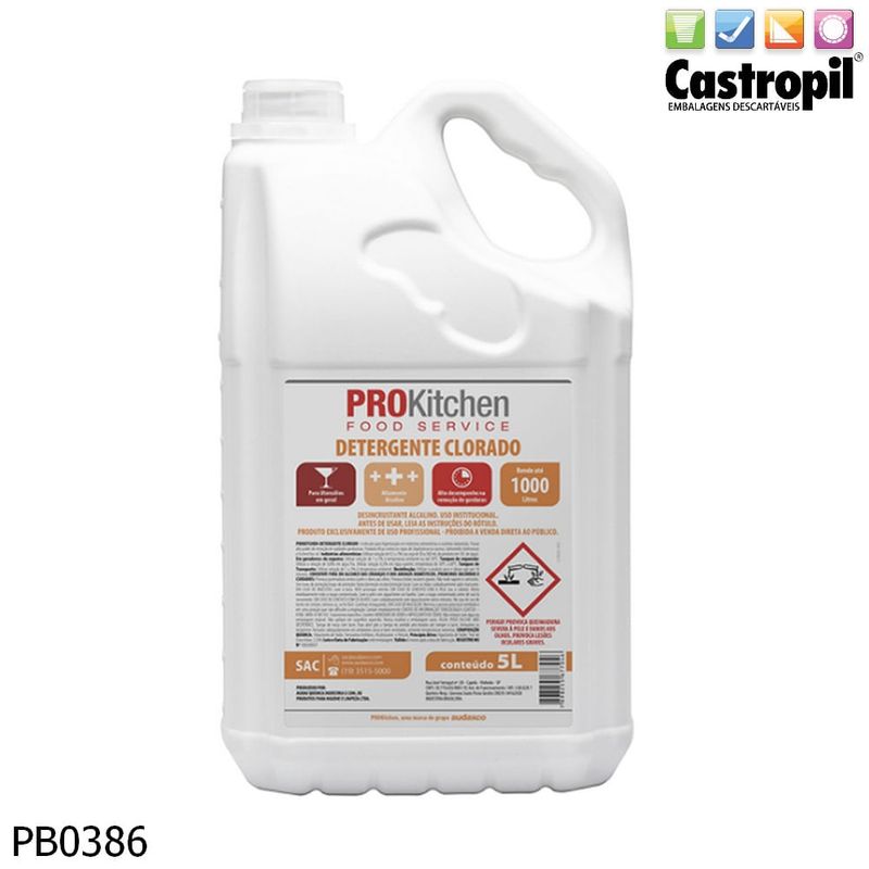 AUDAX DETERGENTE CLORADO PROKITCHEN C/5LT