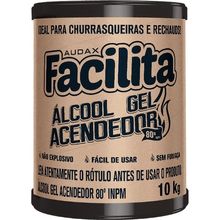 AUDAX ALCOOL GEL 80º ACENDEDOR FACILITA 10KG