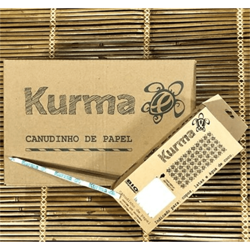 KURMA CANUDO PAPEL (10X21CM) BR C/10X100