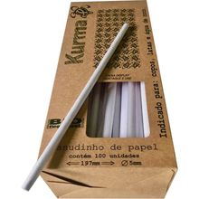 KURMA CANUDO PAPEL (8X21CM) BR C/10X100