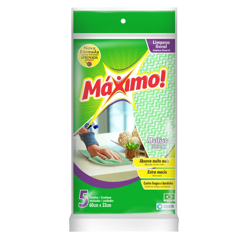 OBER PANO MULTUSO 33CMX60CM VERDE MAXIMO C/5