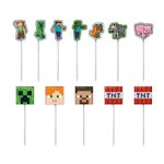 Pick Decorativo Minecraft - 12 Un