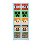 Adesivo Quadrado Minecraft 10X23 - 30 Un