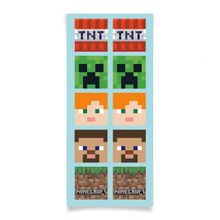 Adesivo Quadrado Minecraft 10X23 - 30 Un