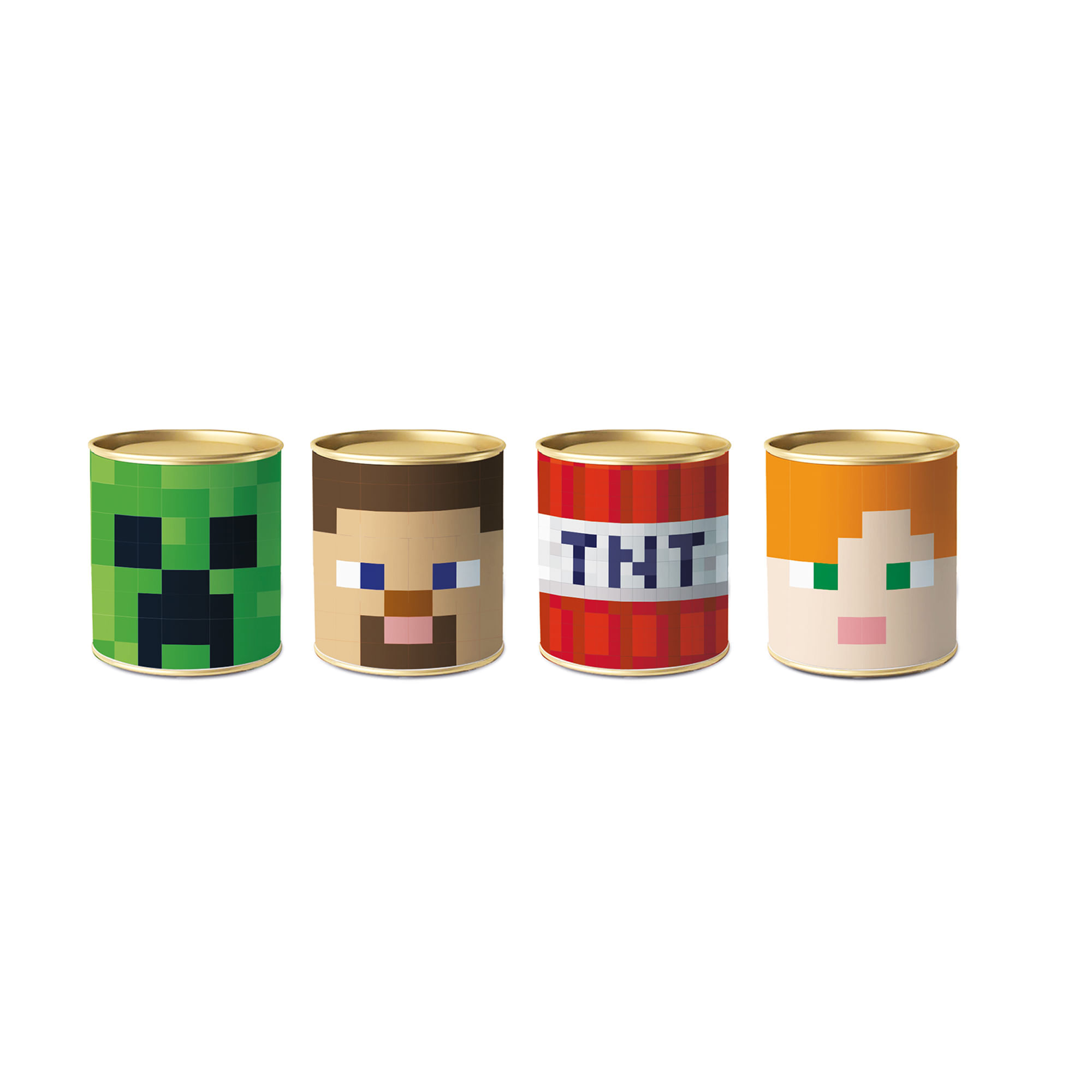 Lata para Lembrancinhas Minecraft 11X9cm - Magazine 25 de Março Festas