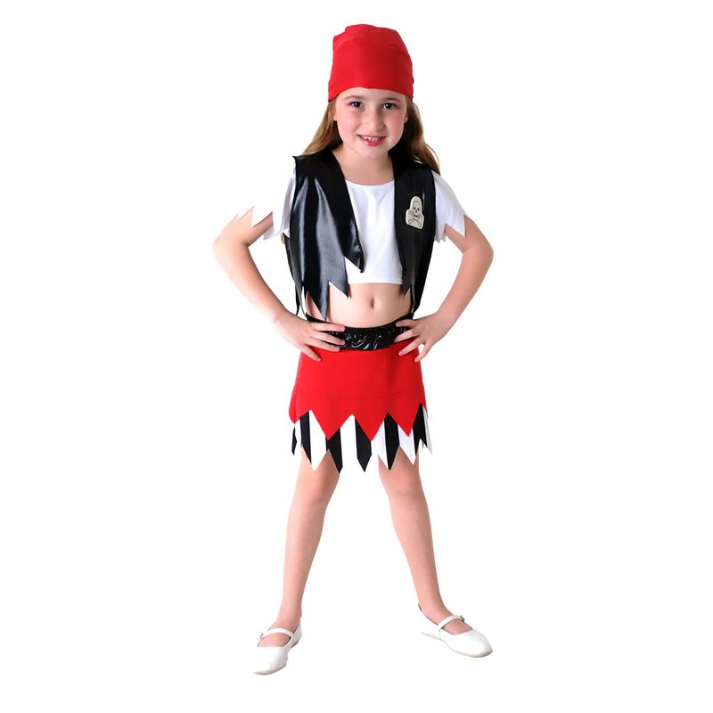 Fantasia Pirata Feminino Infantil P